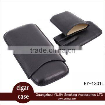 Guangzhou YuJia High-end 3 Tubes portable leather cigar case cigar tube supplier