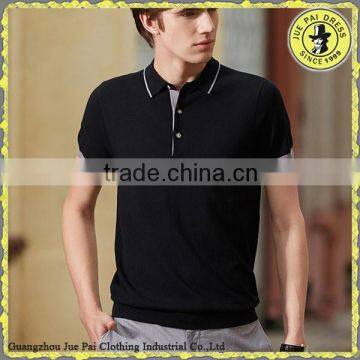 Splicing Neckline Bulk Cotton Pique Man Polo t shirt