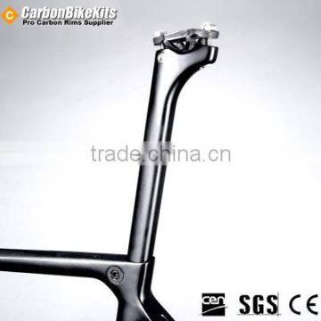 2016 CarbonBikeKits Latest High Quality Carbon Fiber 840g Super Light Weight Carbon Frame Carbon Road Bicycle CFM182