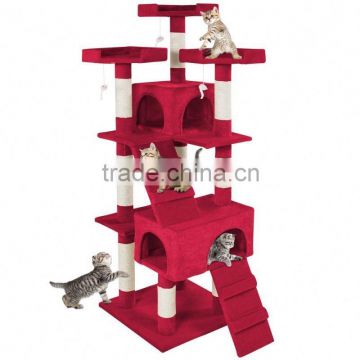 Deluxe Multi Level Cat Tree Scratcher Activity Centre Scratching Post Toys