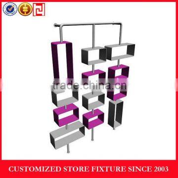 Power coating 2 side wall bag display rack, display stand