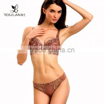 Top Fitness Stylish Sheer Bra Sexy Bra And Panty Set