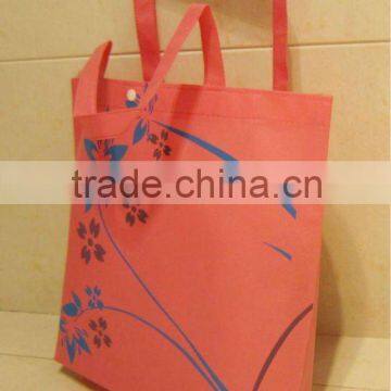 Printed gift promotional bag with ring button