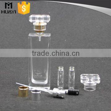 Empty Refillable Glass Crystal spray pump Perfume Bottle