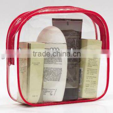 clear PVC heat sealed zipper bag