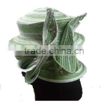 2015 Popular and New Designed Cheap Women Church Hat Body/ribbon Hat Base