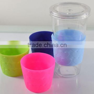 Chrismas Hot sell Eco- Friendly Silicone Neoprene Cup Sleeve with Factory Price