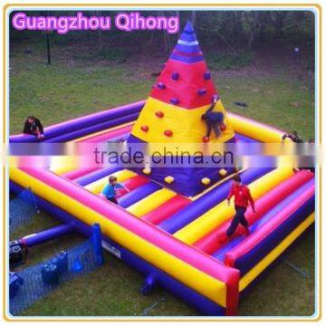 mobile backyard sport game children inflatable rock climbing wall, commercial used rock climbing walls for sale
