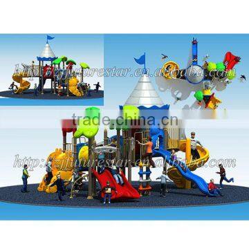 Beautiful nature-forest style outdoor playground slide puzzle with 10 optional site sizes