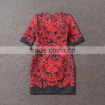 European and American Street Style Half Sleeve Mini Dress photo-4