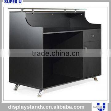 Modern Shop Counter Design Modern Cashier Counter Wooden Glass photo-4