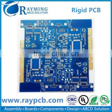 Rogers Blue Soldermask Rigid PCB with Gold Finger