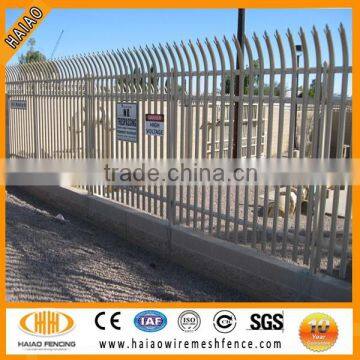 alibaba China top quality galvanized high security palisade fence/machine palisade fencing                        
                                                Quality Choice