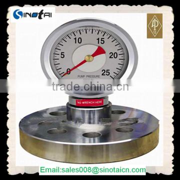 API offshore oil well drilling YK Flanged Pressure Gauge--NPT threads