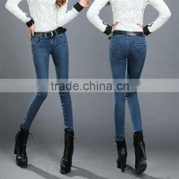 Hot-selling elegant autumn high quality women skinny jean