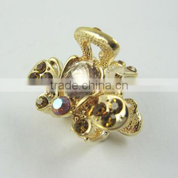 Wholesale Butterfly Claw Rhinestone Alloy Hair Clip Jaw Hairpin