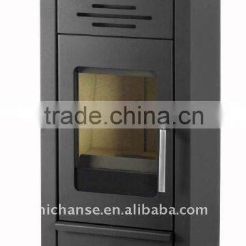 Wood Stove WSD-D06 with 8.5KW, double wall steel firebox, big ceramic glass, CE certificate