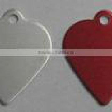 Heart Shaped Engravable Pet Identification Tags