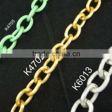 Environmental aluminum bag o chain link size 27.5*20mm