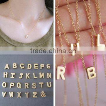 Fashion gold necklace,26 letter necklace