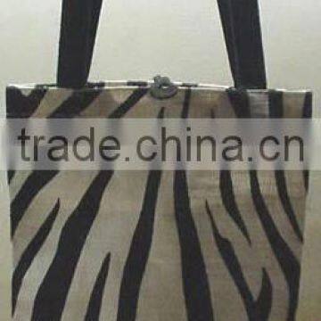 PP laminated printed jute tote bag