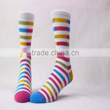In Stock White Black Pattern 168N 100% Cotton Socks photo-3