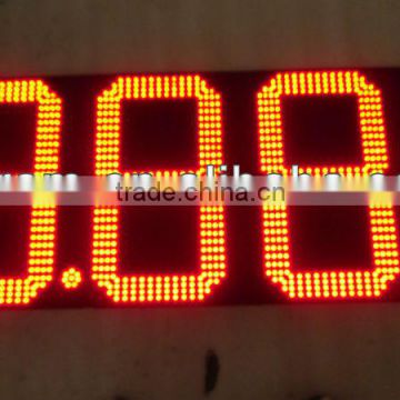 Customed 7 Segment Oil/Gas Station led gas pricers display, LED gas station led price display signs