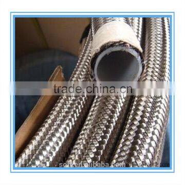 PTFE teflon hose braided with stainless steel manufacturer in China