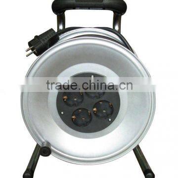 Euro Cable Reel Schuko plug VDE cable H05VV-F 3G1.5mm2 cable Euro 4-outlet sockets 25/50m