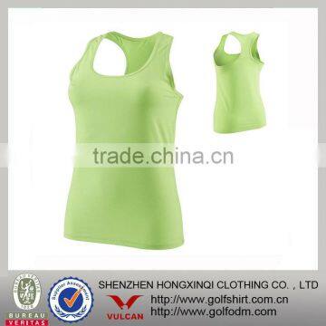 Dry Fit Mositure Wicking Green Tank Top For Women