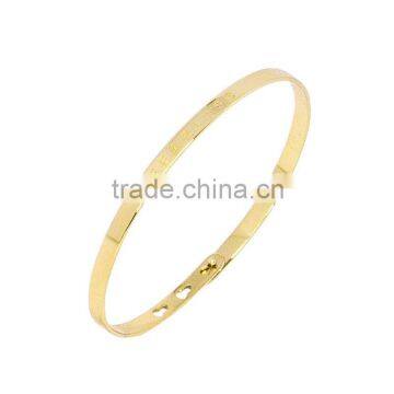 Memories Bangles With Customize Design Word 'FEARLESS' With 4mm/7mm Width photo-3