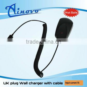 newest wall home charger for galaxy S3 Home wall charger with cable,ac wall charger