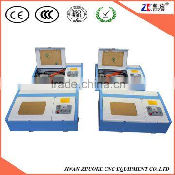 Small Laser Cutting Machine Mini Desktop Laser Engraver 40w With Honey Comb Working Table Infrared Positioning System ZK-2525