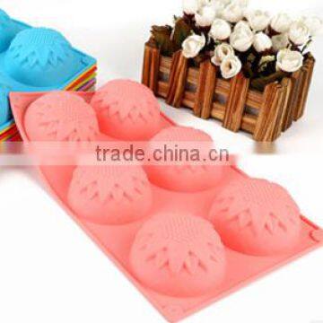 Food grade silicone cake mold flower shape