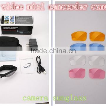 HD 720p Camera Glasses lenses changeable camera with video pinhold clear glass camera