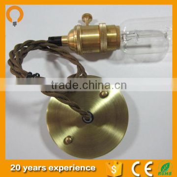 Wholesale Electric Brass E26 / e27 Lamp Holder with Rotary Switch Socket Suitable for Any Bulb