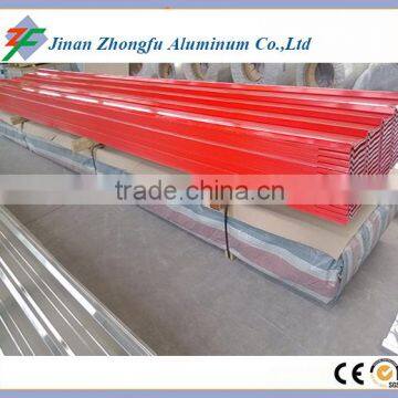 Orange Color PE Single Coated 1060 H24 Corrugated Aluminum Roofing Sheet 900mm Width photo-6