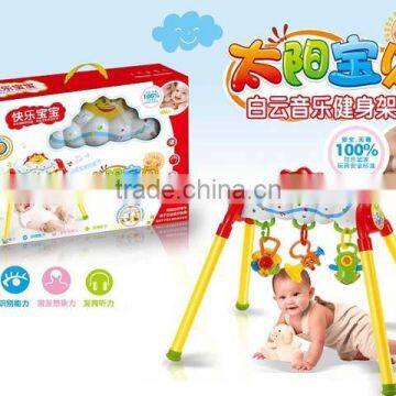 Hot sale plastic baby toy with music high quality make baby gym