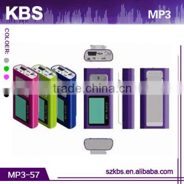 High quality mp3 player clip with fm radio , portable MP3 player