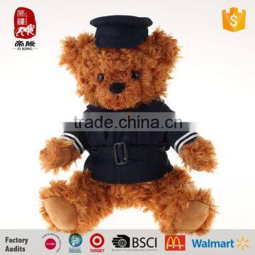 Plush Bear Luxury Promo Toys Police Bear Imported from China Teddy Bear