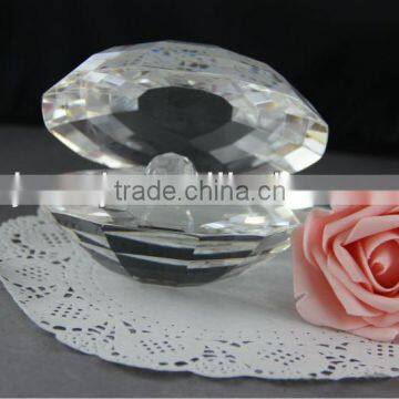 Elegant transparent crystal shell for wedding or Valentine's Day