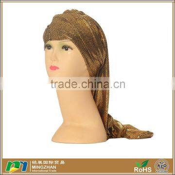 Womens shimmer hijab gold sequin scarves