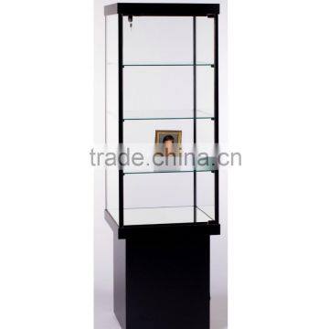 display cabinet Square Tower Case black frame Rectangular Wall Case