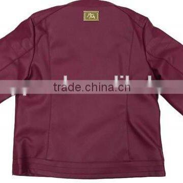 Baby Girl Fashion PU Jacket Stock photo-3