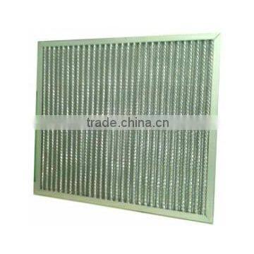 Washable Pleated Panel Aluminum Mesh Air Filter in Lampblack Treatment photo-2