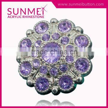 Fashion Style Light Purple Rhinestone Jewelry Embellishments