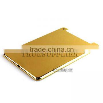 3 Micron Luxury Dubai Gift Shiny 24kt Gold Plated Back Cover Housing Battery Door for IPad Mini 4 4G+wifi Edition photo-3