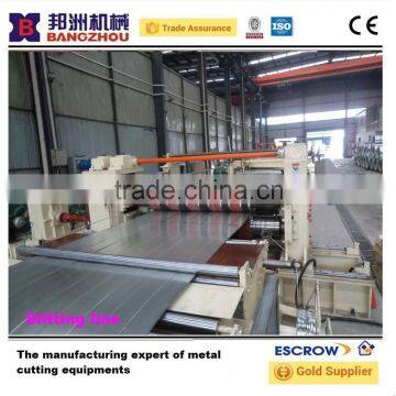 Economical prepainted steel shearing uncoiling machine