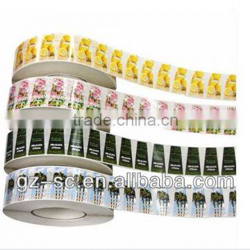 2013 Custom self adhesive bottle labels printing sticker roll sticker