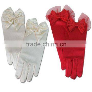 Best Selling Factory Suppliers Cheap Short Satin Gloves